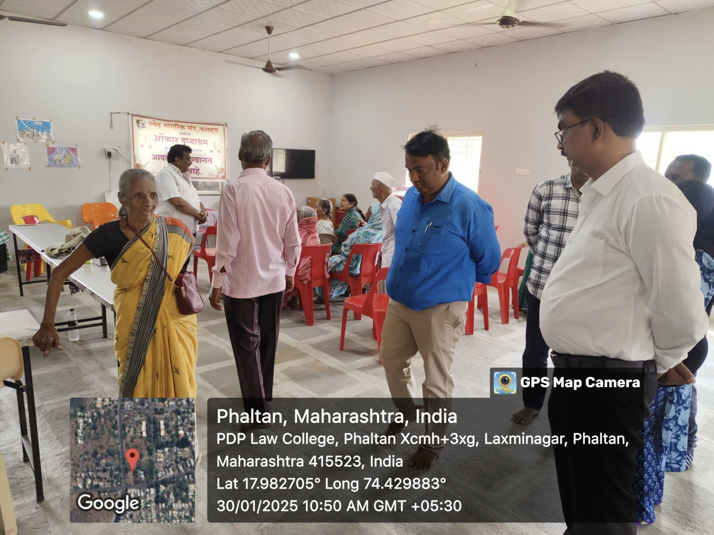 Visit to Old Age Home Omkar Vrudhashram,Kuravali